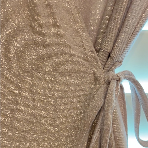 Beautiful champagne colored ballerina wrap dress - Picture 2 of 3